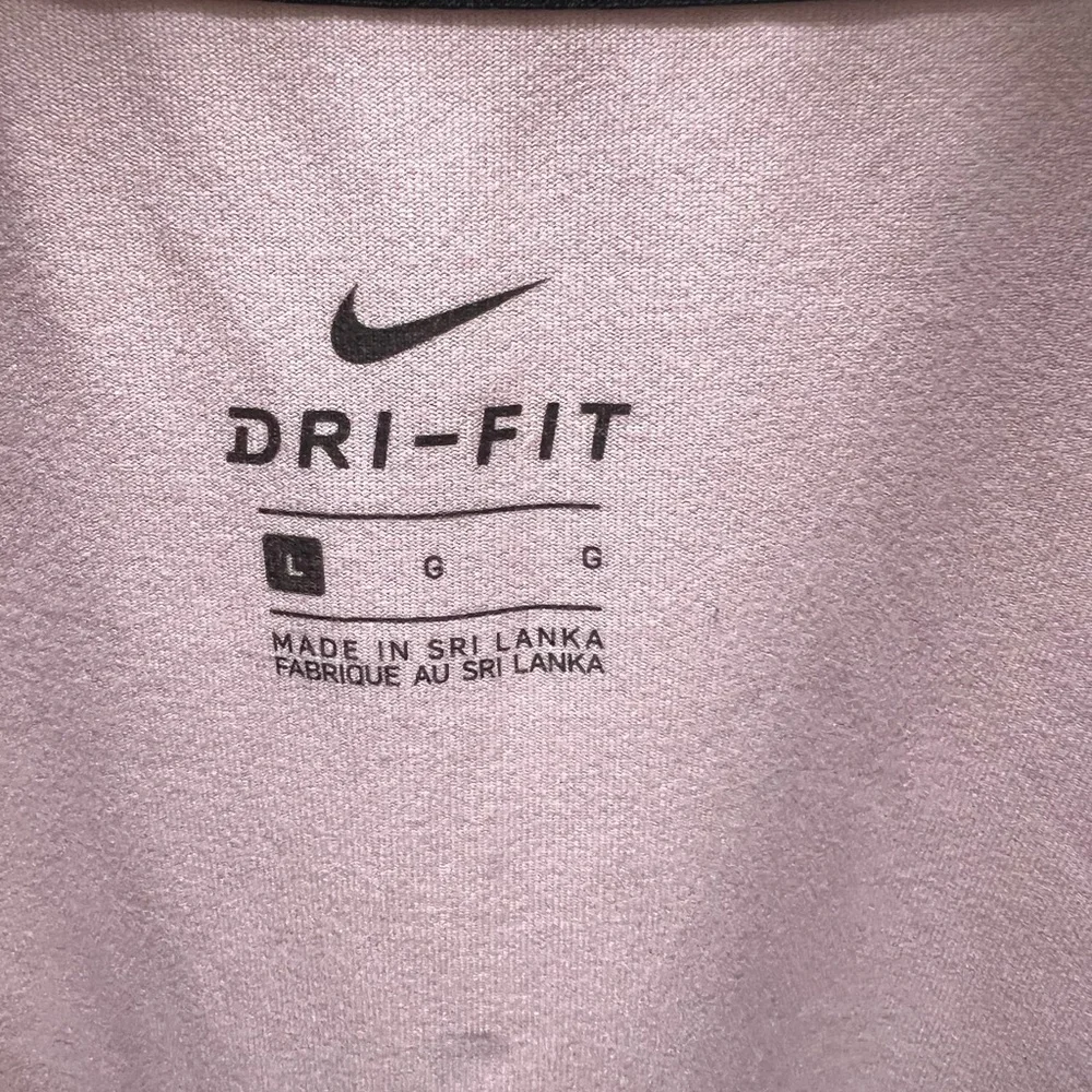 Nike Light Pink Long Sleeve Dri-FIT Crew Top